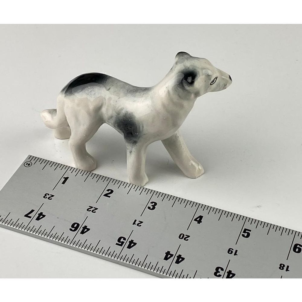 Vtg Dog Assortment Figurines (4) Border Collie Boxer Cocker Spaniel Schnauzer BU - Picture 9 of 12